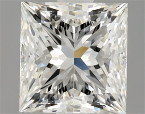 Picture of Natural Diamond 0.90 Carats, Princess with  Cut, I Color, VS1 Clarity and Certified by GIA