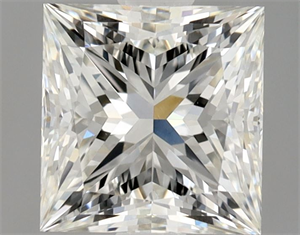 Picture of Natural Diamond 0.90 Carats, Princess with  Cut, I Color, VS1 Clarity and Certified by GIA