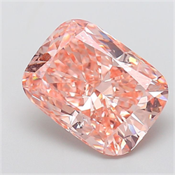 Picture of Lab Grown Diamond 5.07 Carats, CUSHION MODIFIED with  Cut, Fancy Intense Pink Color, VVS2 Clarity and Certified by IGI