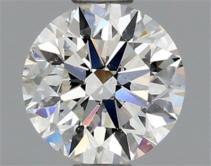 Foto Diamante Natural 0.68 quilates, Redondo , Color H, claridad SI1 y certificado GIA de
