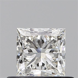 Picture of Natural Diamond 0.52 Carats, Princess with  Cut, H Color, VVS1 Clarity and Certified by GIA