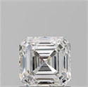 Natural Diamond 1.03 Carats, Asscher with  Cut, H Color, VS2 Clarity and Certified by GIA