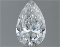 Natural Diamond 0.82 Carats, Pear with  Cut, F Color, SI2 Clarity and Certified by GIA