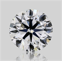 Natural Diamond 1.01 Carats, Round with Very Good Cut, H Color, VS1 Clarity and Certified by GIA