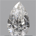 Natural Diamond 0.10 Carats, Pear with  Cut, E Color, VS1 Clarity and Certified by IGI
