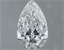 Natural Diamond 0.80 Carats, Pear with  Cut, F Color, VVS2 Clarity and Certified by GIA