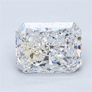 Picture of Natural Diamond 1.30 Carats, Radiant with  Cut, D Color, SI2 Clarity and Certified by GIA