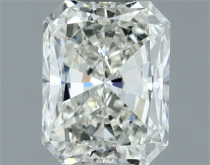 Picture of Natural Diamond 0.50 Carats, Radiant with  Cut, H Color, VVS2 Clarity and Certified by IGI