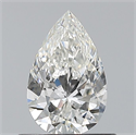 Natural Diamond 0.60 Carats, Pear with  Cut, G Color, IF Clarity and Certified by GIA