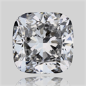 Natural Diamond 0.61 Carats, Cushion with  Cut, D Color, VVS1 Clarity and Certified by GIA