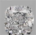 Natural Diamond 0.80 Carats, Cushion with  Cut, D Color, I1 Clarity and Certified by GIA