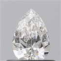 Diamante Natural 0.35 quilates, De pera , Color G, claridad VVS2 y certificado GIA