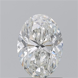 Picture of Natural Diamond 1.20 Carats, Oval with  Cut, G Color, SI2 Clarity and Certified by GIA