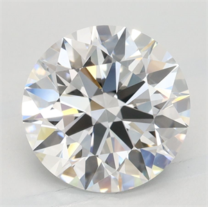 Picture of Lab Grown Diamond 2.44 Carats, Round with Excellent Cut, D Color, VVS1 Clarity and Certified by GIA