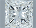 Natural Diamond 1.00 Carats, Princess with  Cut, G Color, VS2 Clarity and Certified by GIA