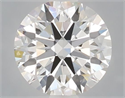 Lab Grown Diamond 1.08 Carats, Round with Ideal Cut, D Color, VVS2 Clarity and Certified by IGI
