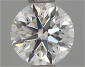Natural Diamond 0.63 Carats, Round with Excellent Cut, H Color, VS2 Clarity and Certified by IGI
