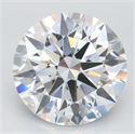 Lab Grown Diamond 4.74 Carats, Round with Excellent Cut, D Color, VVS1 Clarity and Certified by GIA
