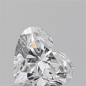 Picture of Natural Diamond 0.54 Carats, Heart with  Cut, E Color, SI1 Clarity and Certified by GIA