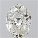 Natural Diamond 1.50 Carats, Oval with  Cut, H Color, VS1 Clarity and Certified by GIA