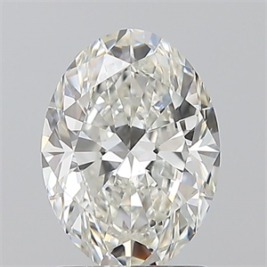 Picture of Natural Diamond 1.50 Carats, Oval with  Cut, H Color, VS1 Clarity and Certified by GIA