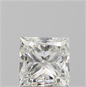 Natural Diamond 0.90 Carats, Princess with  Cut, J Color, VVS1 Clarity and Certified by GIA