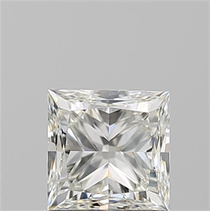 Picture of Natural Diamond 0.90 Carats, Princess with  Cut, J Color, VVS1 Clarity and Certified by GIA