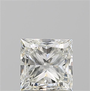 Picture of Natural Diamond 0.90 Carats, Princess with  Cut, J Color, VVS1 Clarity and Certified by GIA