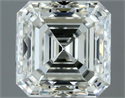 Natural Diamond 1.00 Carats, Asscher with  Cut, I Color, VS1 Clarity and Certified by IGI