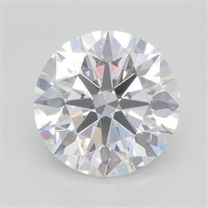 Picture of Lab Grown Diamond 3.39 Carats, Round with Excellent Cut, D Color, VVS2 Clarity and Certified by GIA