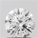 Lab Grown Diamond 1.08 Carats, Round with Ideal Cut, D Color, VVS1 Clarity and Certified by IGI