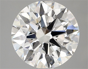 Picture of Lab Grown Diamond 2.55 Carats, Round with Ideal Cut, F Color, VVS2 Clarity and Certified by IGI