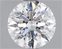 Natural Diamond 0.80 Carats, Round with Excellent Cut, D Color, SI2 Clarity and Certified by GIA