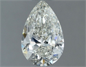 Natural Diamond 0.60 Carats, Pear with  Cut, H Color, VVS2 Clarity and Certified by IGI