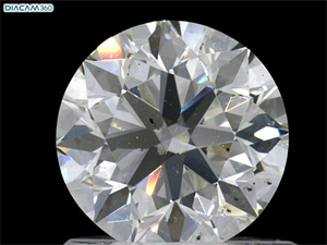 Picture of Natural Diamond 0.90 Carats, Round with Excellent Cut, J Color, VS2 Clarity and Certified by GIA