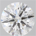 Lab Grown Diamond 4.09 Carats, Round with Ideal Cut, E Color, VS1 Clarity and Certified by IGI