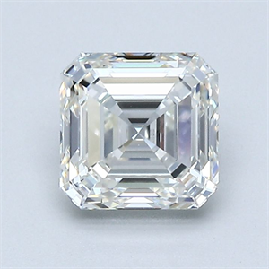 Picture of Natural Diamond 1.51 Carats, Asscher with  Cut, G Color, VVS2 Clarity and Certified by GIA