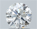 Natural Diamond 1.06 Carats, Round with Excellent Cut, H Color, SI2 Clarity and Certified by GIA