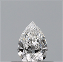 Natural Diamond 0.23 Carats, Pear with  Cut, E Color, VVS2 Clarity and Certified by GIA