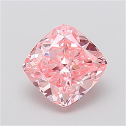Picture of Lab Grown Diamond 2.25 Carats, CUSHION MODIFIED with  Cut, Fancy Vivid Pink Color, VS1 Clarity and Certified by IGI