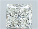 Natural Diamond 1.50 Carats, Princess with  Cut, I Color, VS2 Clarity and Certified by IGI