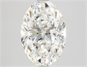 Natural Diamond 2.32 Carats, Oval with  Cut, F Color, VVS2 Clarity and Certified by GIA