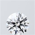Lab Grown Diamond 1.05 Carats, Round with Ideal Cut, D Color, VVS2 Clarity and Certified by IGI