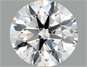 Lab Grown Diamond 1.03 Carats, Round with Ideal Cut, D Color, VVS2 Clarity and Certified by IGI