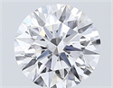 Lab Grown Diamond 1.06 Carats, Round with Ideal Cut, D Color, VVS1 Clarity and Certified by IGI