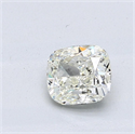 Natural Diamond 0.73 Carats, Cushion with  Cut, L Color, SI1 Clarity and Certified by GIA