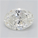 Natural Diamond 0.90 Carats, Oval with  Cut, I Color, SI2 Clarity and Certified by GIA