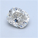 Natural Diamond 0.93 Carats, Cushion with  Cut, K Color, I2 Clarity and Certified by GIA