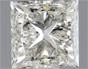 Natural Diamond 1.00 Carats, Princess with  Cut, K Color, VS1 Clarity and Certified by GIA