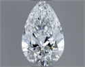 Diamante Natural 0.61 quilates, De pera , Color D, claridad SI2 y certificado GIA